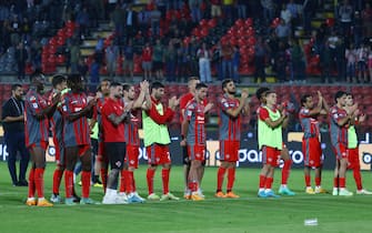 Players of Cremonese's at the end of during the Italian Serie A soccer match US Cremonese vs US Salernitana 1919 at Giovanni Zini stadium in Cremona, Italy, 3 June 2023.
ANSA/FILIPPO VENEZIA