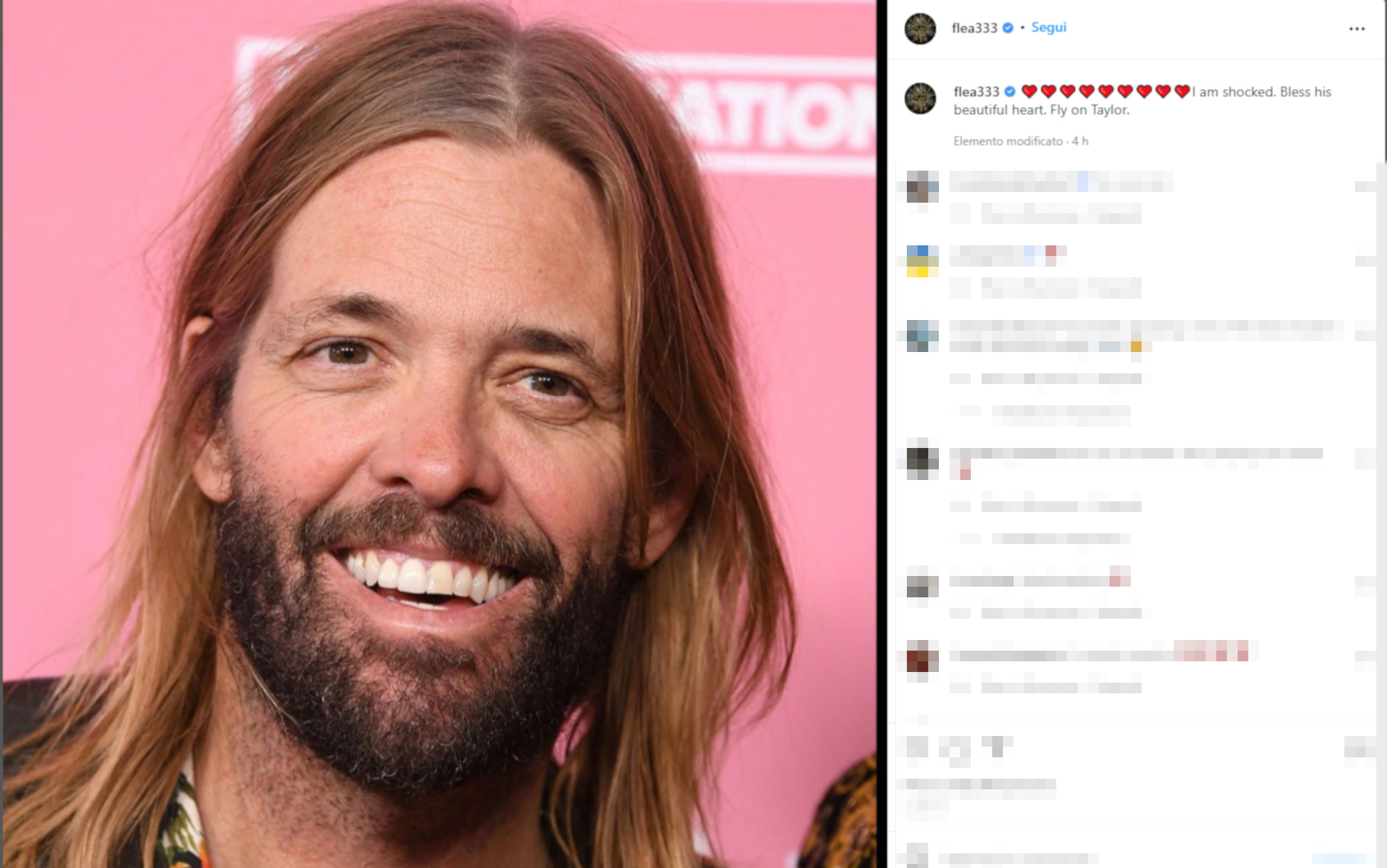 I messaggi per Taylor Hawkins