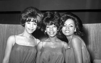 File photo dated 08/10/64 of American singing group The Supremes, (left to right) Florence Ballard, Mary Wilson and Diana Ross, during a reception at EMI House in London during a visit to Britain. Mary Wilson, the longest-reigning original Supreme, has died in Las Vegas aged 76. Issue date: Tuesday February 9, 2021.