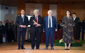 Milano - Consegna degli Ambrogini d'\'' Oro di parte del sindaco Giseppe Sale e Elena Buscemi al Teatro Dal Verme, nella foto Attestato Libraccio (Milano - 2024-12-07, Duilio Piaggesi) p.s. la foto e'\'' utilizzabile nel rispetto del contesto in cui e'\'' stata scattata, e senza intento diffamatorio del decoro delle persone rappresentate
