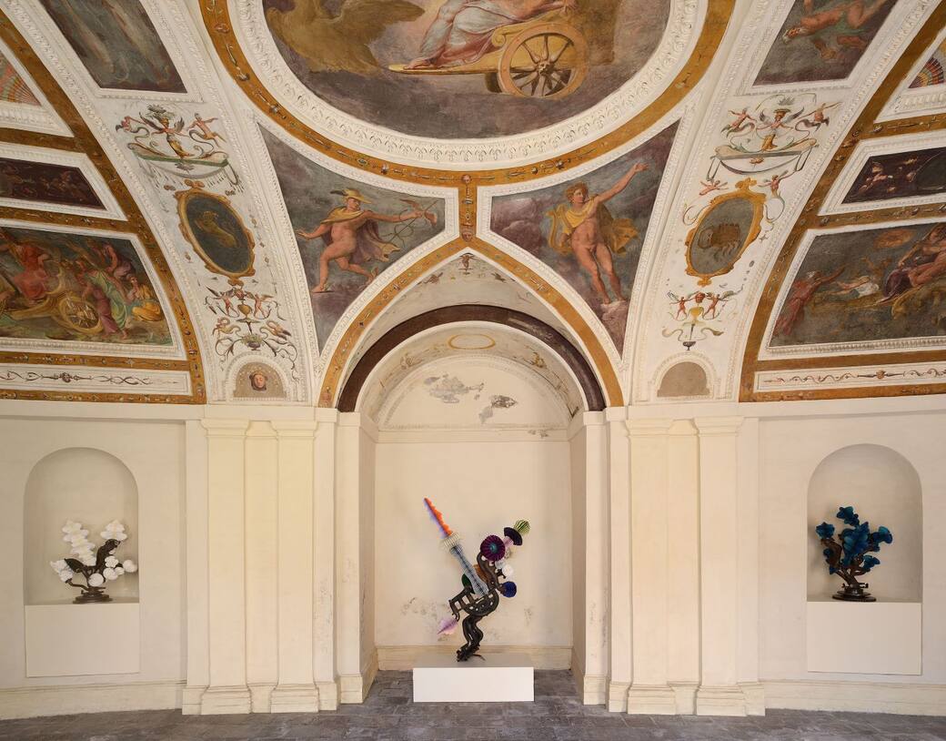 The Eternal Duality di Keita Miyazaki al Ninfeo di Villa Giulia. Foto di Roberto Apa