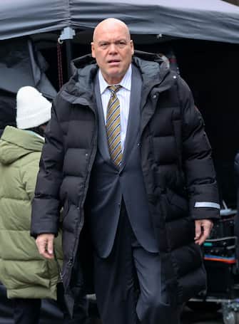 NEW YORK, NY - JANUARY 31: Vincent D'Onofrio is seen on the film set of the 'Daredevil: Born Again' tv series on January 31, 2024 in New York City.  (Photo by Jose Perez/Bauer-Griffin/GC Images)