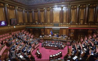 ROMA - Senato Comunicazioni della Presidente del Consiglio in vista del Consiglio europeo, nella foto l'aua (ROMA - 2024-10-15, Stefano Carofei) p.s. la foto e' utilizzabile nel rispetto del contesto in cui e' stata scattata, e senza intento diffamatorio del decoro delle persone rappresentate