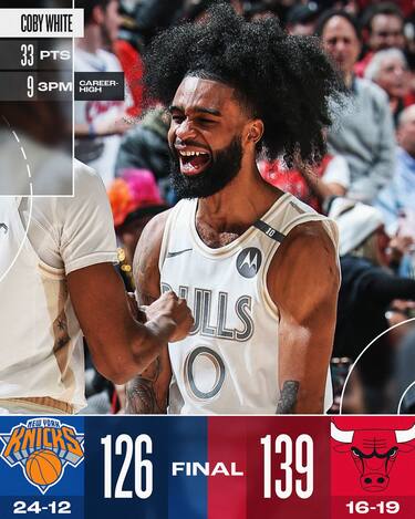 CHICAGO BULLS-NEW YORK KNICKS 139-126