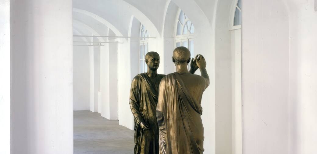 Michelangelo Pistoletto, L’Etrusco, 1976. Per gentile concessione di Opera Laboratori e Fondazione Musei Senesi