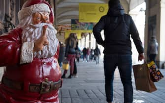 Foto LaPresse/Stefano Guidi 23 12 2018 Torino (Italia) cronaca Shopping natalizio a Torino Photo LaPresse/Stefano Guidi 23 12 2018 Turin (Italy) news Christmas shopping in Turin