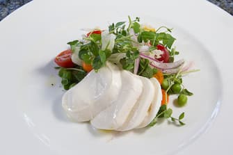 The Mozzarella salad at Trevisio restaurant in the Texas Medical Center Wednesday, Aug. 3, 2011, in Houston. ( James Nielsen / Chronicle )