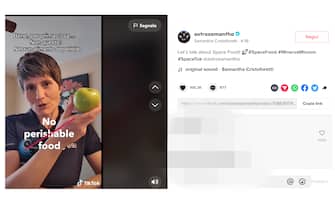 screenshot video Cristoforetti