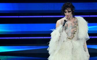 Il cantante Achille Lauro