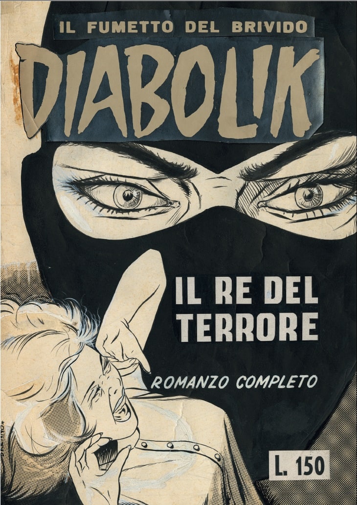 La copertina del numero 1 di Diabolik