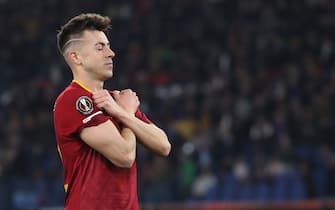 Football: Uefa Europa League 2022/2023 - Round of 16 - AS Roma vs Real Sociedad de Futbol, on March 09, 2023 OLYMPIC STADIUM IN ROME