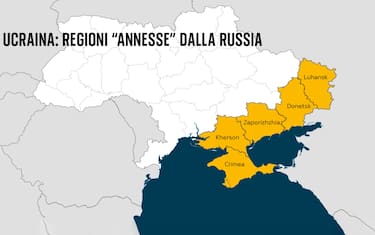 Le regioni “annesse” da Mosca