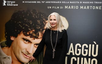 Anna Pavignano durante il photocall del film "Laggiu' qualcuno mi ama , Cinema Troisi, Roma 20 febbraio 2023.
ANSA/FABIO FRUSTACI