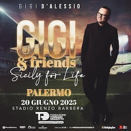 Gigi D'Alessio in concerto a Palermo il 20 giugno 2025