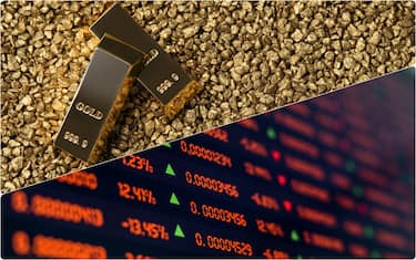 Lingotti d'oro e indici dei mercati finanziari 