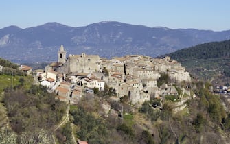 view of the village of Stroncone, province of Terni, Umbria, Italy