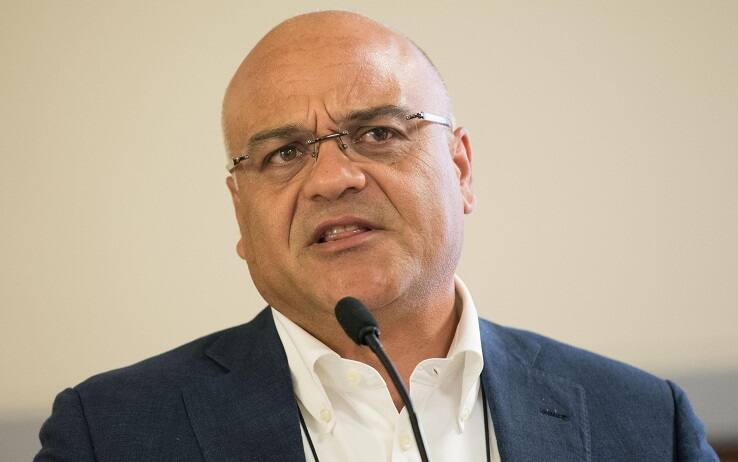 Giuseppe Antoci durante l'assemblea nazionale di Fronte Democratico a Roma, 8 luglio 2017. ANSA/GIORGIO ONORATI