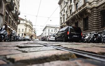 Foto Claudio Furlan / lapresse
30-03-2018 Milano
Pave sconnesso sulle strade del centro
Nella foto: Via Santa Margherita