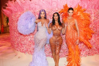 NEW YORK, NEW YORK - MAY 06: (EXCLUSIVE COVERAGE) Kylie Jenner, Kim Kardashian West, and Kendall Jenner attend The 2019 Met Gala Celebrating Camp: Notes on Fashion at Metropolitan Museum of Art on May 06, 2019 in New York City. (Photo by Kevin Tachman/MG19/Getty Images for The Met Museum/Vogue)
