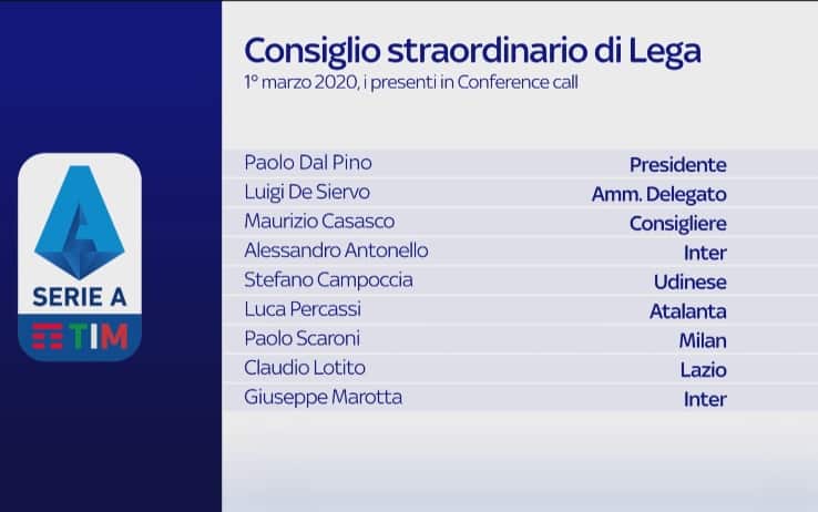 Partecipanti Consiglio straordinario Lega