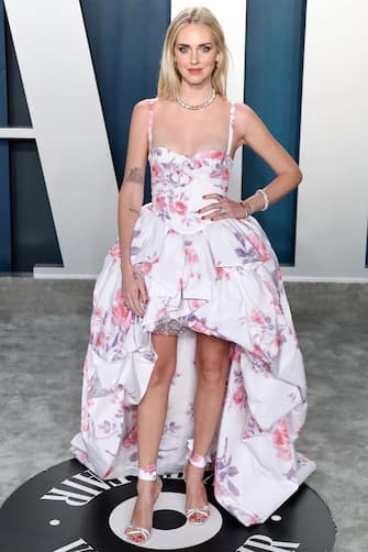 BEVERLY HILLS, LOS ANGELES, CALIFORNIA, USA - FEBRUARY 09: Chiara Ferragni arrives at the 2020 Vanity Fair Oscar Party held at the Wallis Annenberg Center for the Performing Arts on February 9, 2020 in Beverly Hills, Los Angeles, California, United States. (Photo by Xavier Collin/Image Press Agency/Sipa USA)