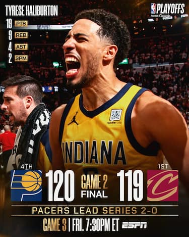 CLEVELAND CAVALIERS-INDIANA PACERS (GARA-2) 119-120 (SERIE 0-2)