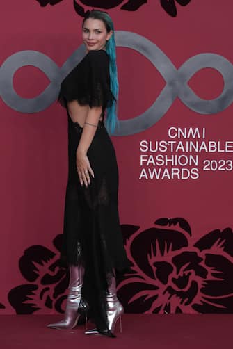 Milan Fashion Week, Spring Summer 2024  Redcarpet of the CNMI Sustainable Fashion Awards 2023
Pictured: Rose Villain