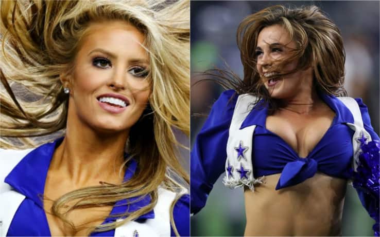 Cheerleaders dei Cowboys in azione all'AT&T Cheerleaders dei Cowboys in azione all'AT&T