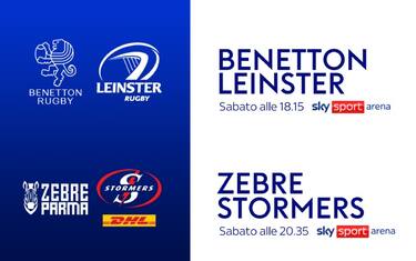 United Rugby Championship, Benetton e Zebre su Sky