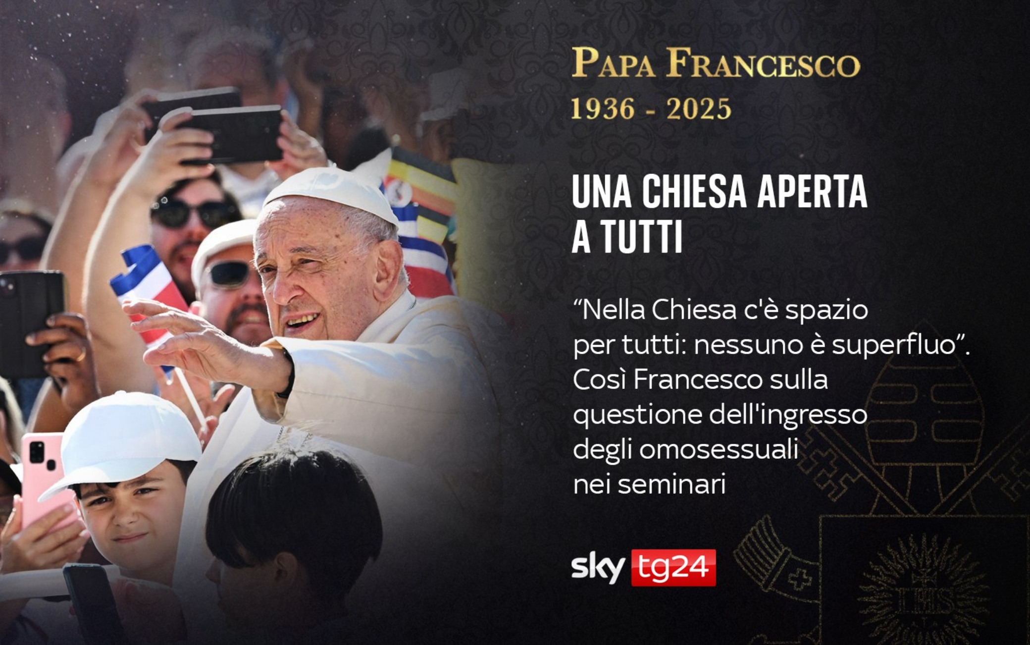 Papa Francesco, le 20 frasi più celebri del suo pontificato | Sky TG24