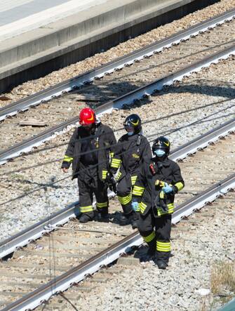 Deragliamento treno stazione di Carnate