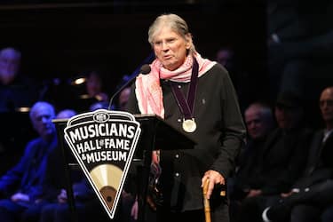 NASHVILLE, TENNESSEE - OCTOBER 22: Inductee Don Everly speaks during the 2019 Musicians Hall of Fame Induction Ceremony & Concert at Schermerhorn Symphony Center on October 22, 2019 in Nashville, Tennessee. (Photo by Terry Wyatt/Getty Images)