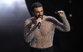 Sanremo Festival co-host and Italian singer Marco Mengoni performs on stage at the Ariston theatre during the 74rd Sanremo Italian Song Festival, Sanremo, Italy, 06 February 2024. The music festival will run from 06 to 10 February 2024.  ANSA/ETTORE FERRARI