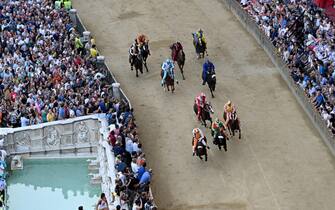 A moment of the historical Italian horse race Palio di Siena, in Siena, Italy, 17 August 2022
ANSA/CLAUDIO GIOVANNINI