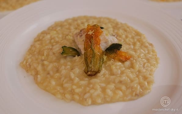 Risotto al lavarello e zucca al limone