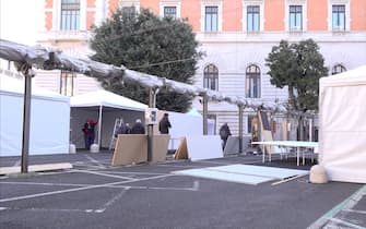 Lavori in corso seggi elezione presidente della Repubblica