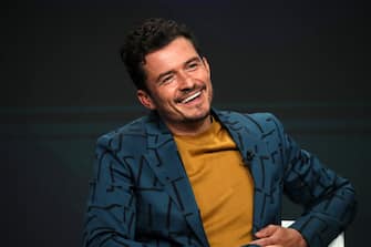 BEVERLY HILLS, CALIFORNIA - JULY 27: Orlando Bloom of 'Carnival Row' speaks onstage during the Amazon Prime Video segment of the Summer 2019 Television Critics Association Press Tour at The Beverly Hilton Hotel on on July 27, 2019 in Beverly Hills, California. (Photo by David Livingston/Getty Images)