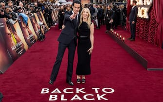Mandatory Credit: Photo by StillMoving for StudioCanal/Shutterstock (14424340co)
Nick Cave and Sam Taylor-Johnson attend the World Premiere for StudioCanal's 'Back to Black' at ODEON Luxe Leicester Square on April 8th, 2024 in London, UK. (Photo by StillMoving for StudioCanal)
'Back To Black' film premiere, London, UK - 08 Apr 2024