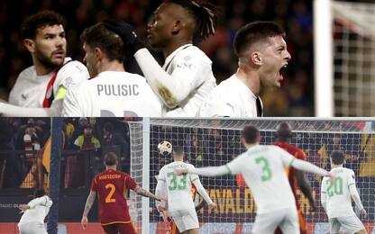 Europa League, Milan perde 3-2 ma è a ottavi. Roma-Feyenoord 5-3 dcr