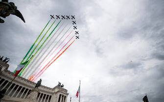 Frecce tricolori alla parata del 2 giugno