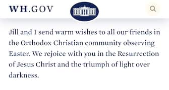 Joe e Jill Biden hanno inviato gli auguri di Pasqua alla comunità cristiana ortodossa con un chiaro riferimento alla guerra in corso in Ucraina