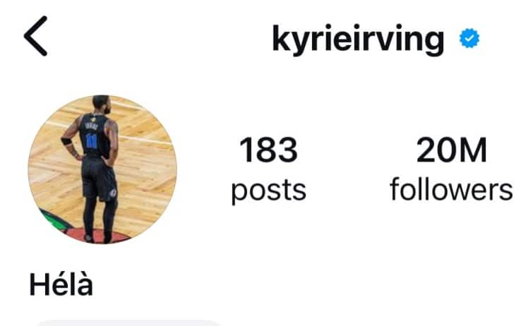 Irving Instagram