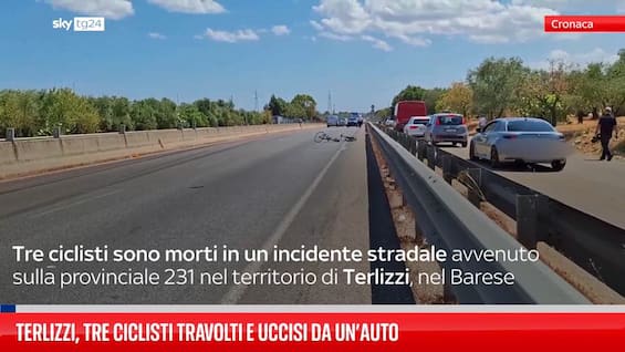 Terlizzi, tre ciclisti travolti e uccisi da un’auto