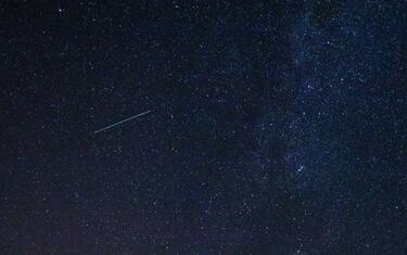 Perseids in the night sky photographed near the lighthouse Rt Marlera, near Pula, Croatia on August 12, 2021.
Perseids are a meteor swarm whose radiant is in the star Perseus, and is observed from July 25 to August 20, with the highest frequency on August 12, when 80 meteors per hour can appear. These meteors move at an average geocentric speed of 60 km/h. It originates from the orbit of comet Swift-Tuttle, and in Croatia we call Perseids the Tears of St. Lawrence.
Photo: Srecko Niketic/PIXSELL