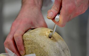 Judging takes place during the World Cheese Awards at the BBC Good Food Show at Olympia West, Hammersmith, London.