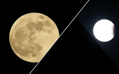 Superluna con eclissi parziale, lo spettacolo nei cieli: LE FOTO