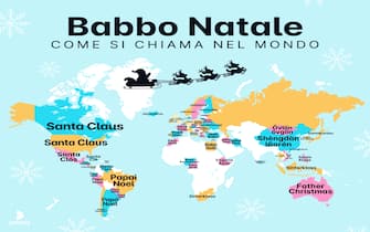 I nomi di Babbo Natale nel mondo