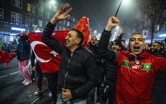 I festeggiamenti dei tifosi del Marocco nel mondo