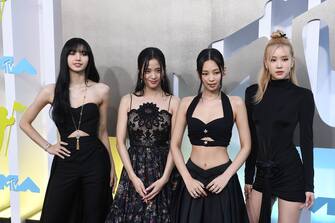 Lisa, Jisoo, Jennie and Rosé of Blackpink attend the 2022 MTV VMAs at Prudential Center on August 28, 2022 in Newark, New Jersey. Photo: Jeremy Smith/imageSPACE/Sipa USA