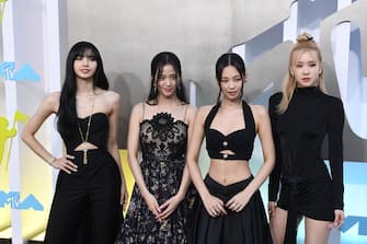 Lisa, Jisoo, Jennie and Rosé of Blackpink attend the 2022 MTV VMAs at Prudential Center on August 28, 2022 in Newark, New Jersey. Photo: Jeremy Smith/imageSPACE/Sipa USA